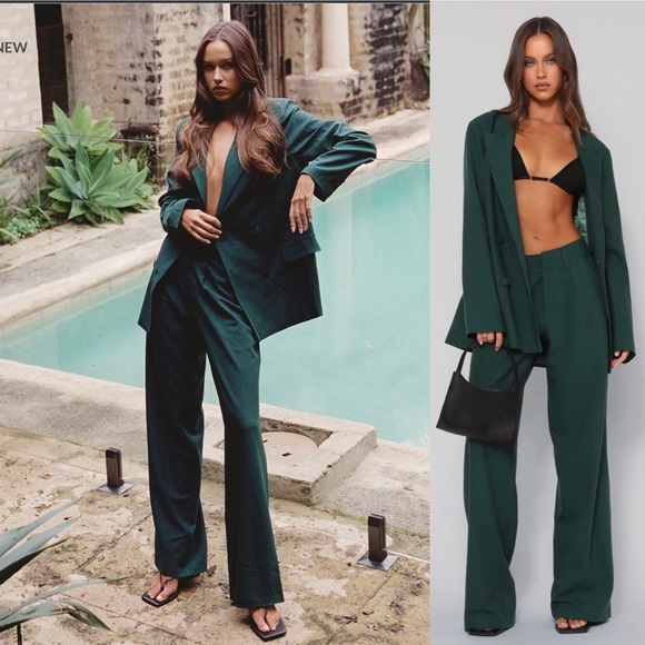 Tiger Mist Jackets & Blazers - Tiger Mist TATE Pant & Jacket Suit Set Forest Green